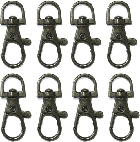 ALL in ONE Lobster Claw Swivel Clasps Lobster Snap Clasp Hook for Key Ring DIY Craft Jewelry Making 1-1/2"x5/8" (Antique Bronze-20pcs) in Saudi Arabia