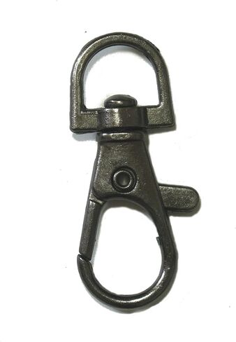 ALL in ONE Lobster Claw Swivel Clasps Lobster Snap Clasp Hook for Key Ring DIY Craft Jewelry Making 1-1/2"x5/8" (Antique Bronze-20pcs) in Saudi Arabia