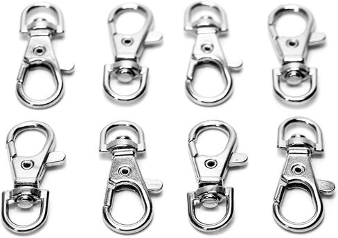ALL in ONE Lobster Claw Swivel Clasps Lobster Snap Clasp Hook for Key Ring DIY Craft Jewelry Making 1-1/2"x5/8" (Antique Bronze-20pcs) in Saudi Arabia