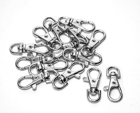 ALL in ONE Lobster Claw Swivel Clasps Lobster Snap Clasp Hook for Key Ring DIY Craft Jewelry Making 1-1/2"x5/8" (Antique Bronze-20pcs) in Saudi Arabia