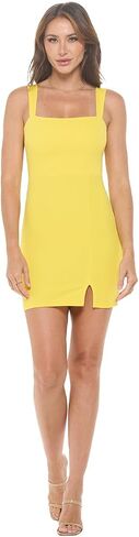 Women's Sleeveless Mini Cocktail Dress, Square Neck Bodycon Sexy Going Out Party, Trendy Spring Summer 2024 in Saudi Arabia