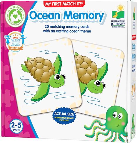 لعبة الذاكرة الأولى من The Learning Journey - ذاكرة المزرعة - لعبة ذاكرة مطابقة 20 بطاقة - هدايا تعليمية للأطفال الصغار للأولاد والبنات من عمر سنتين فما فوق - لعبة تعليمية حائزة على جوائز، متعددة in Kuwait
