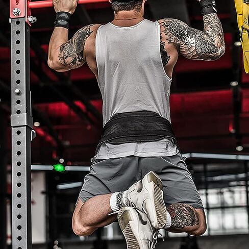 Dip Belt For Weightlifting - 37'' Chain Pull Ups Belt, 550lbs Weight Capacity Heavy Duty Steel Chain For Added Weight Training Squat, Weight Lifting, Workout, Fitness, Crossfit in Kuwait