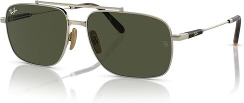 Ray-Ban Women's Rb8096 Michael Titanium Rectangular Sunglasses in Saudi Arabia