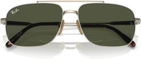 Ray-Ban Women's Rb8096 Michael Titanium Rectangular Sunglasses in Saudi Arabia