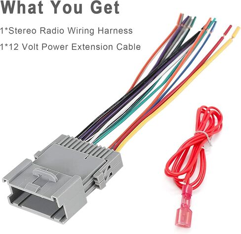 بديل لجنرال موتورز تشيفي سيلفرادو، شيفروليه سوبربان، جي إم سي سييرا، بويك، بونتياك، هامر ما بعد البيع راديو ستيريو الأسلاك تسخير موصل محول in Kuwait