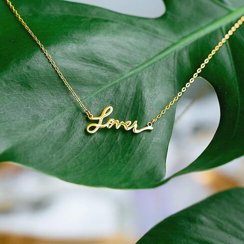 Singer Necklace Swift Music Folkllore Lover Signature Necklace Inspired Fan Gifts (Lover) in Saudi Arabia