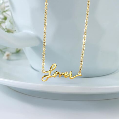 Singer Necklace Swift Music Folkllore Lover Signature Necklace Inspired Fan Gifts (Lover) in Saudi Arabia