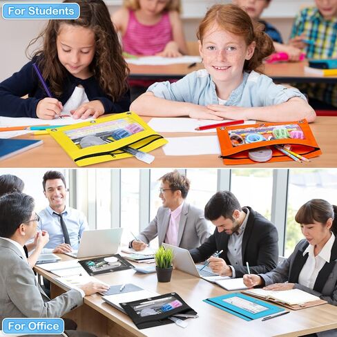 72 Pack Pencil Pouch Bulk, Pencil Pouch for 3 Ring Binder, Zipper Pencil Pouch Bulk for School, Home and Office, Assorted Colors in Saudi Arabia