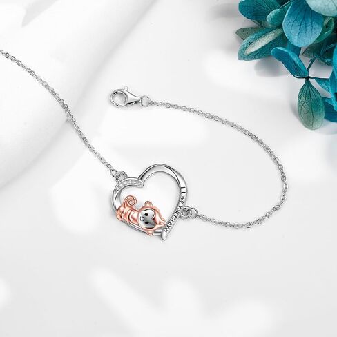925 Sterling Silver axolotl Heart Necklace Gift for Girls in Saudi Arabia