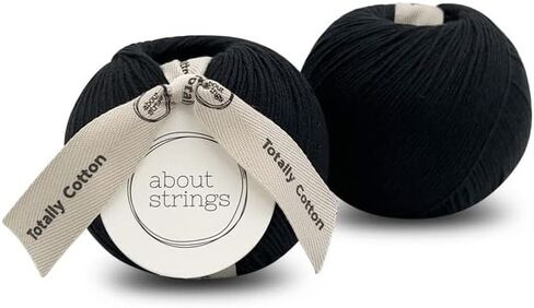 About Strings 100% قطن عضوي رقم 3 غزل DK خفيف 3.53 أونصة (100 جم) 234 ياردة لكل كرة، عبوتان (شعير) in Kuwait