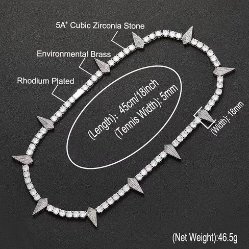 Necklace For Men, Black Panther Hero Men's Jewelry Hip Hop Diamond Square Chain Jewelry Gift for Men Boy Birthday Father Day Gifts for Husband Father Boyfriend Son 18inch in Saudi Arabia