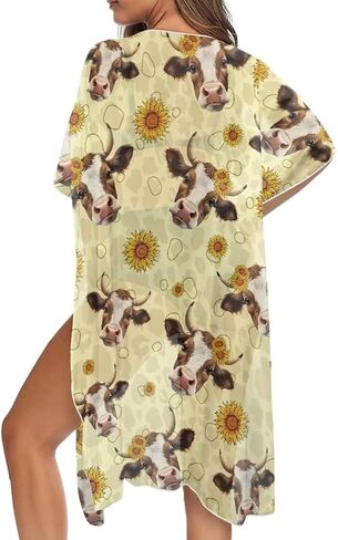 Womens Bikini Cover Ups, Summer Sheer Kimono Beach Cover Ups Resort Wear in Saudi Arabia