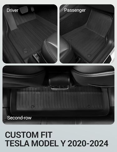 Tesla Model 3 Floor Mats 3D Cargo Liners All-Weather Waterproof Protect Floor Interior Accessories for 2023 2022 2021 Model 3 4PCS in Saudi Arabia