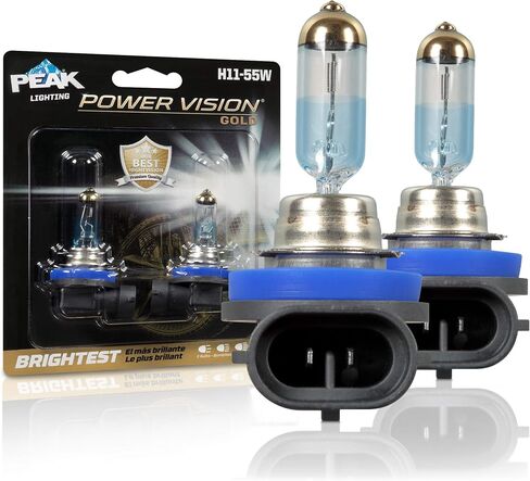 PEAK H11-55W Power Vision XENON Bright White 55-Watt Headlights, Pack of 2 in Saudi Arabia