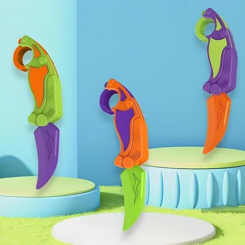 لعبة Shadow 3D Fidget - فراشة بلاستيكية ABS ممتازة لتخفيف التوتر والقلق، لعبة Tiktok ممتعة وجذابة لعبة Pop Fidget لعبة مخلب الإجهاد الجاذبية (برتقالي) in Saudi Arabia