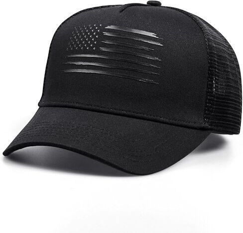 American Flag Trucker Hat Adjustable Snapback Hat Men & Women Baseball Cap Breathable Mesh Hat in Saudi Arabia