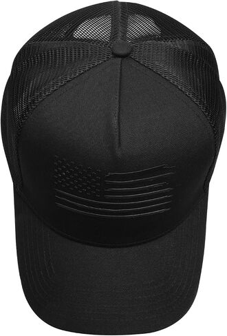 American Flag Trucker Hat Adjustable Snapback Hat Men & Women Baseball Cap Breathable Mesh Hat in Saudi Arabia