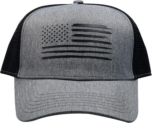 American Flag Trucker Hat Adjustable Snapback Hat Men & Women Baseball Cap Breathable Mesh Hat in Saudi Arabia