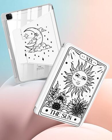 for iPad Pro 12.9 Case Folio Cover with Pencil Holder Women Girls Cute Flower Butterfly Teens Girly Pretty Floral Kawaii Rotating Stand for Apple iPad Pro 12.9 Inch Cases 2022/2021/2020/2018 in Saudi Arabia