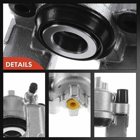 A-Premium Disc Brake Caliper Assembly Without Bracket Compatible with Select BMW Models - E53 X5 2002 2003 2004 2005 2006, V8 4.4L/4.6L/4.8L - Rear Left Driver Side in Saudi Arabia