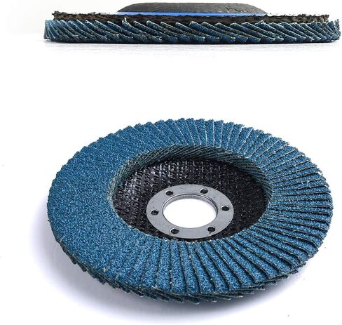 LotFancy Flap Disc 4-1/2 and Cut Off Wheels Set for Angle Grinders, 14PCS - 40 60 80 120 Grit Assorted Sanding Disc Grinding Wheels, Metal Cutting Wheels Tools, Type #27 in Saudi Arabia