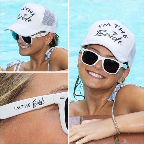 Funky Junque Bridal Bachelorette Party Snap Back Foam Trucker Hat I'll Bring The Baseball Cap in Saudi Arabia