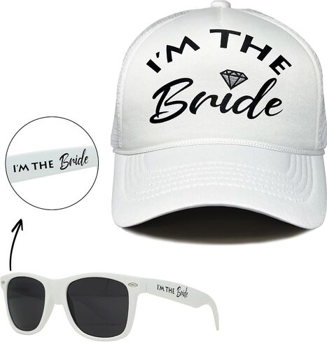 Funky Junque Bridal Bachelorette Party Snap Back Foam Trucker Hat I'll Bring The Baseball Cap in Saudi Arabia