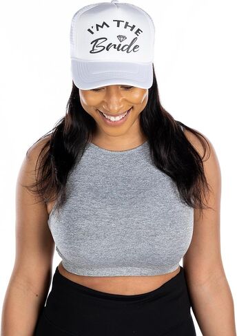 Funky Junque Bridal Bachelorette Party Snap Back Foam Trucker Hat I'll Bring The Baseball Cap in Saudi Arabia