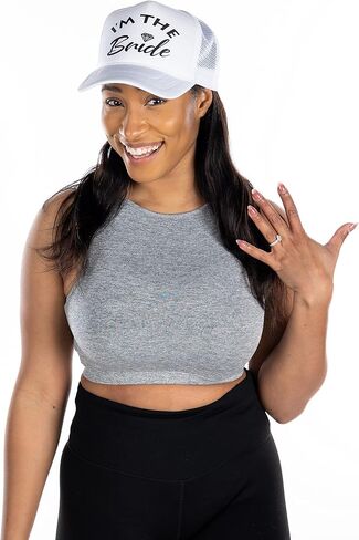 Funky Junque Bridal Bachelorette Party Snap Back Foam Trucker Hat I'll Bring The Baseball Cap in Saudi Arabia