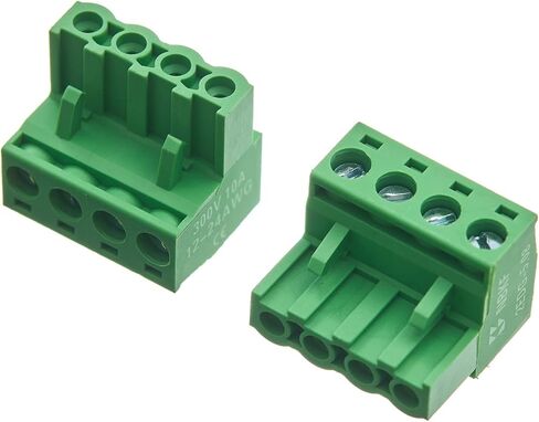 40pcs 3Types (20pcs 2Pin+10pcs 3Pin+10pcs 4Pin) 2EDG 5.08MM pluggable Green Terminal Block Socket,Separate Screw Hole.(2Pin 3Pin 4Pin) in Saudi Arabia