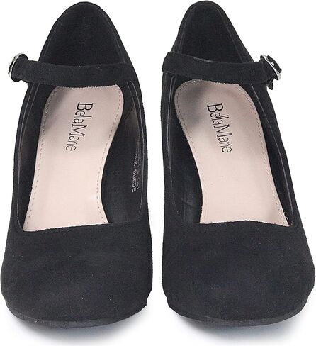Bella Marie Denise Women's Round Toe Wedge Heel Mary Jane in Saudi Arabia