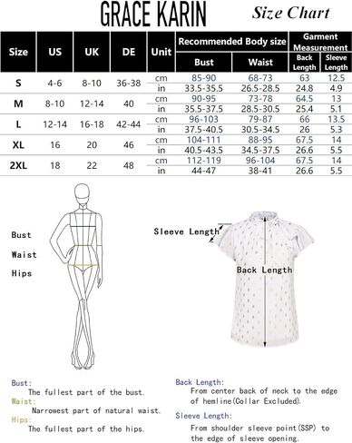 GRACE KARIN Summer Tops for Women 2024 Ruffle Sleeve Tie Neck Blouse Pleated Mock Neck Chiffon Business Casual Shirt in Saudi Arabia