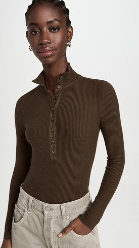 قميص Chase ذو الياقة المدورة للسيدات من Nation LTD in Kuwait