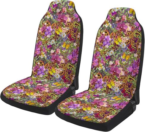 Boho Car seat Cover Front Seats Only, Boho Seat Covers for Women, Universal Fit Most Cars, Truck, SUV, or Van(Pink) in Saudi Arabia