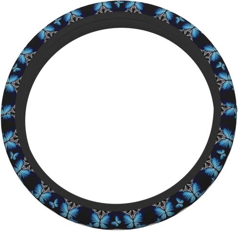 Delerain Hibiscus Flowers Steering Wheel Covers, Anti Slip Elasticity Car Accessories Steering Wheel Protector Universal 15 Inch for Women Man in Kuwait