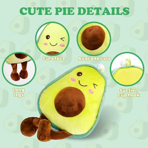 Avocado Fruit Plush Pillow for Valentine, Decorative Stuffed Animal Pillow Plushie Soft Doll Pillows Gifts for Adults 1 Pack Small in Saudi Arabia