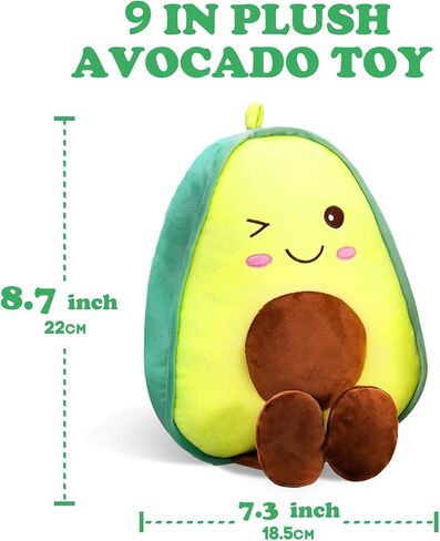 Avocado Fruit Plush Pillow for Valentine, Decorative Stuffed Animal Pillow Plushie Soft Doll Pillows Gifts for Adults 1 Pack Small in Saudi Arabia