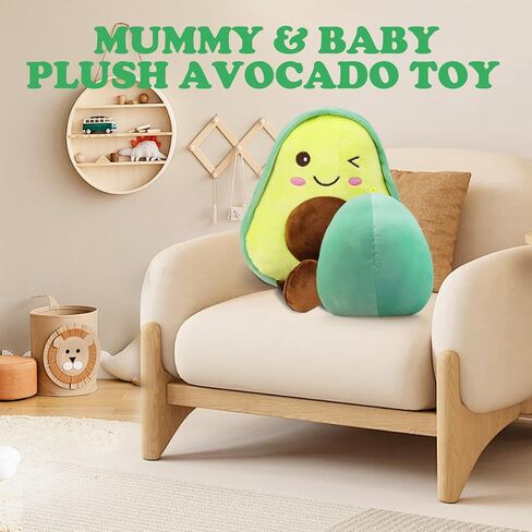 Avocado Fruit Plush Pillow for Valentine, Decorative Stuffed Animal Pillow Plushie Soft Doll Pillows Gifts for Adults 1 Pack Small in Saudi Arabia