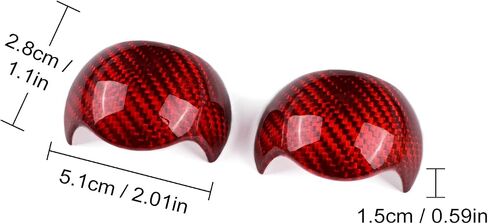AIRSPEED Car Gear Shift Knob Cover Interior Accessories Sticker for Ford Mustang 2015-2022 Automatic, Carbon Fiber in Saudi Arabia