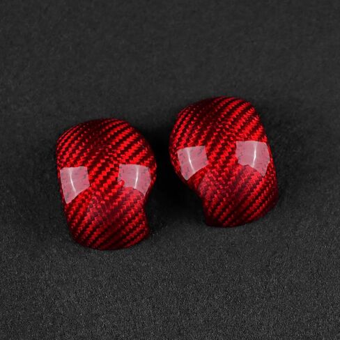 AIRSPEED Car Gear Shift Knob Cover Interior Accessories Sticker for Ford Mustang 2015-2022 Automatic, Carbon Fiber in Saudi Arabia