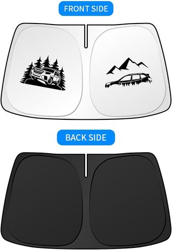 Windshield Sunshade Compatible with Subaru Crosstrek Blocks UV Rays Sun Visor Protector Foldable Front Window Sun Shade Cover in Saudi Arabia