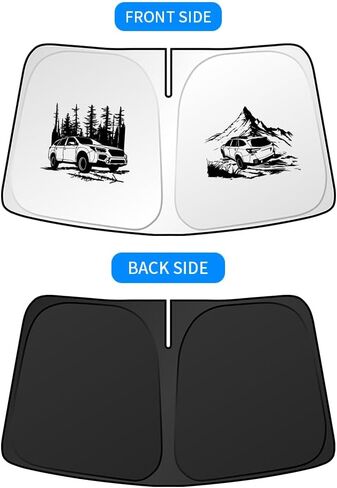 Windshield Sunshade Compatible with Subaru Crosstrek Blocks UV Rays Sun Visor Protector Foldable Front Window Sun Shade Cover in Saudi Arabia