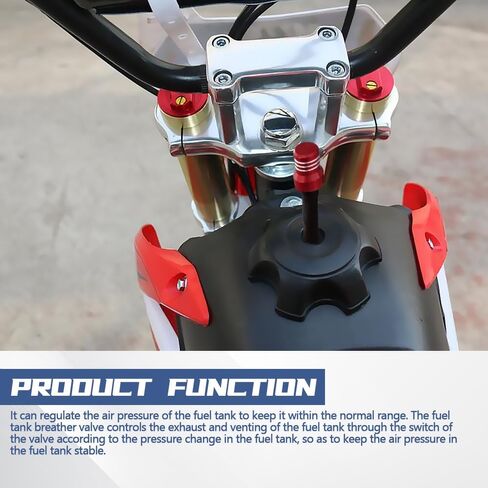 2PCS Gas Fuel Cap Air Vent Hose, Universal CNC Tank Valve Vent Tube with Chekc Ball, Aluminum Breather Valve Fits for 50cc 110cc 70cc 125cc ATV Motorcycle Dirt Pit Quad Bike Motocross in Saudi Arabia