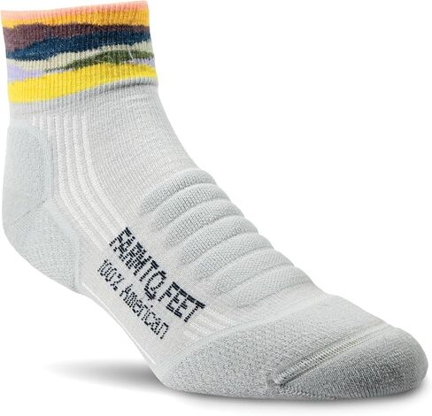 Farm to Feet Max Patch Light Cushion Technical 1/4 Crew Merino Wool Socks in Saudi Arabia