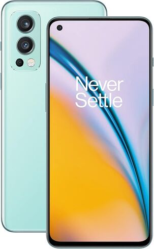 هاتف OnePlus Nord 2 5G ثنائي الشريحة وذاكرة قراءة فقط 256 جيجابايت + ذاكرة وصول عشوائي سعتها 12 جيجابايت (GSM فقط | لا يوجد CDMA) هاتف ذكي 5G مفتوح من المصنع (ضباب أزرق) - الإصدار العالمي in Kuwait