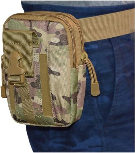 Military Waist Packs Waterproof Hiking Waist Packs Tactical Waist Pack Oxford Cloth Pouch Outdoor Waist Bag Travel (#7) in Saudi Arabia