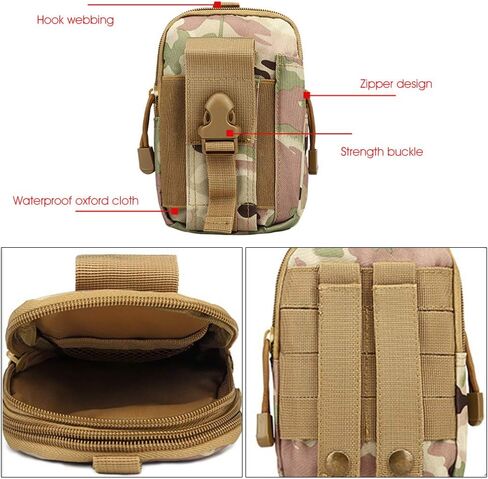 Military Waist Packs Waterproof Hiking Waist Packs Tactical Waist Pack Oxford Cloth Pouch Outdoor Waist Bag Travel (#7) in Saudi Arabia