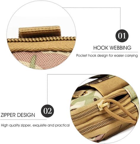 Military Waist Packs Waterproof Hiking Waist Packs Tactical Waist Pack Oxford Cloth Pouch Outdoor Waist Bag Travel (#7) in Saudi Arabia