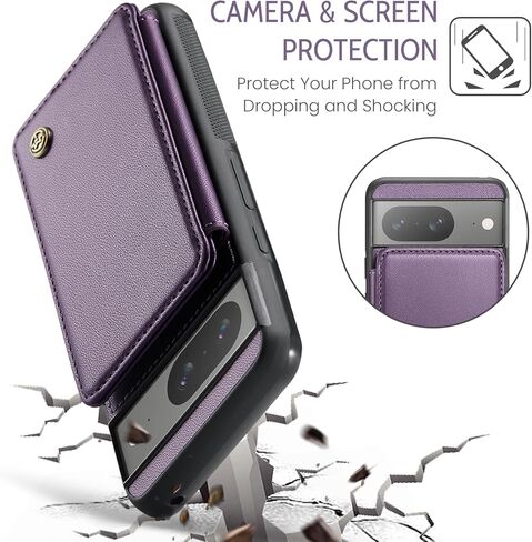 Kowauri for Google Pixel 8 Case, PU Leather Wallet Case for Women Men with RFID Blocking Card Holder Slot Magnetic Closure Shockproof Protective Phone Cover for Google Pixel 8 (Teal) in Kuwait